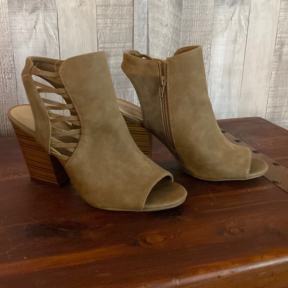 Open Toe Ankle Boots